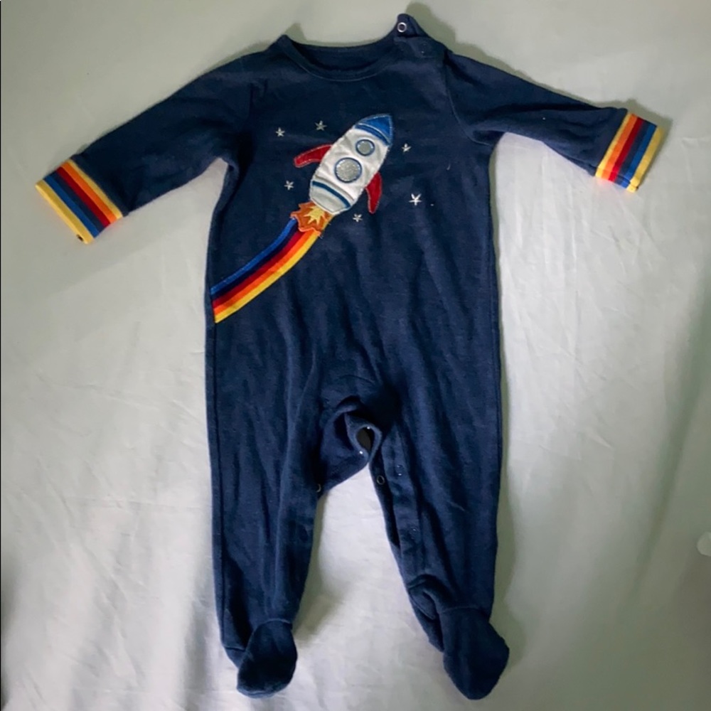 Sterling Baby Rocket ship footie Pajamas
